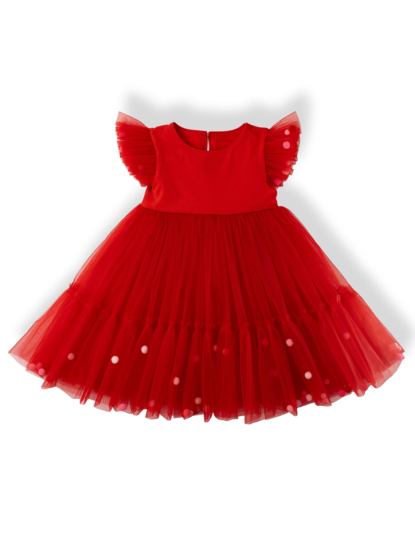 Rozālija ar bumbiņām – rotaļīga un ērta bērnu kleita ikdienai un svētkiem