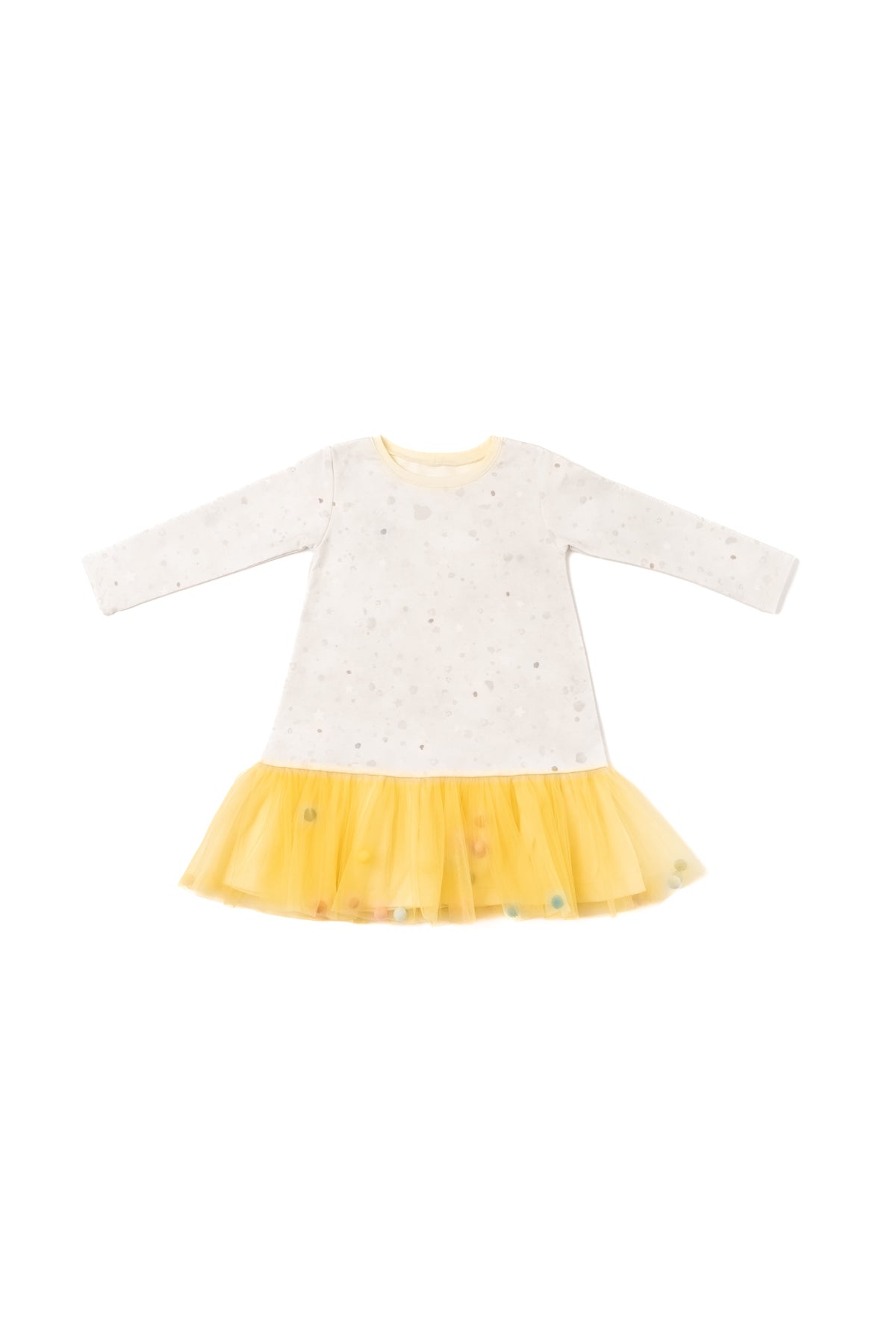 Платье с широким тюлем