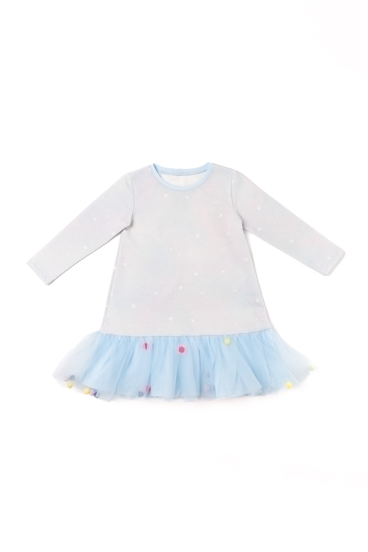 Dress with wide tulle