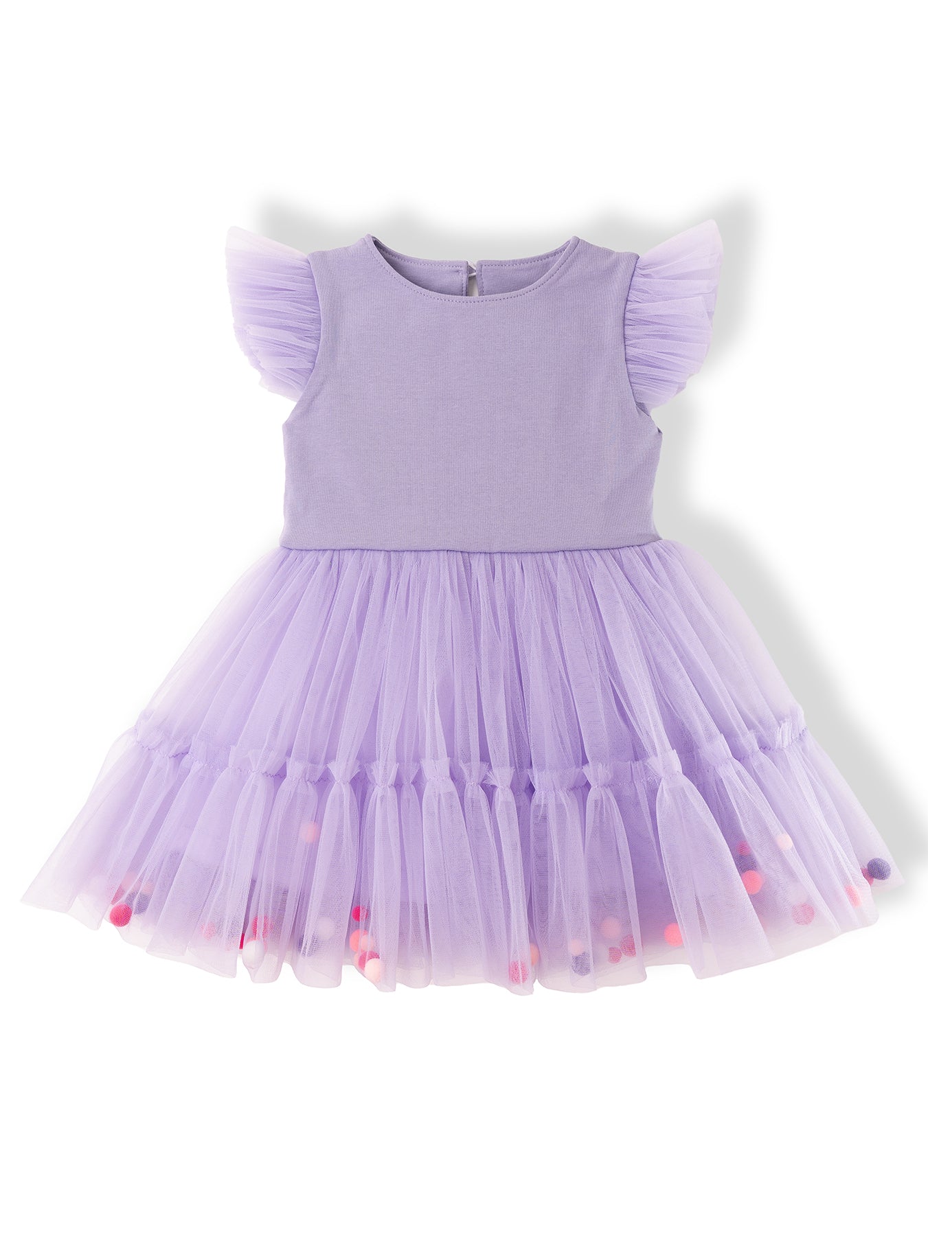 Rozālija ar bumbiņām – rotaļīga un ērta bērnu kleita ikdienai un svētkiem