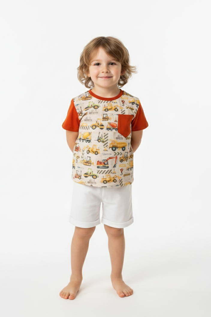 T-krekls ar traktortehniku